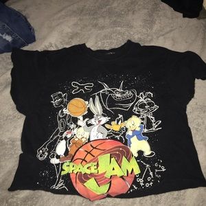 Space jam crop top